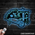 thumbnail image 3 of Craftnamesign Nana's Garden Decor Metal Wall Art LED Light, Personalized Name Sign, 3 of 5
