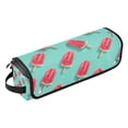 thumbnail image 2 of Hair Tool Organizer Bag with Heat Resistant Mat Removable Travel Storage Case for Hot Air Brushes Curling Irons Watermelon Popsicle Pattern, 2 of 8