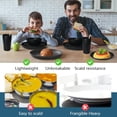 thumbnail image 4 of HLONK 88-Piece Kitchen Plastic Wheat Straw Dinnerware Set  Service for 8  Dinner Plates  Plates and Bowls Sets Pasta Bowls Cups  Flatware  Dishwasher Safe  Unbreakable Outdoor Camping Dis, 4 of 7