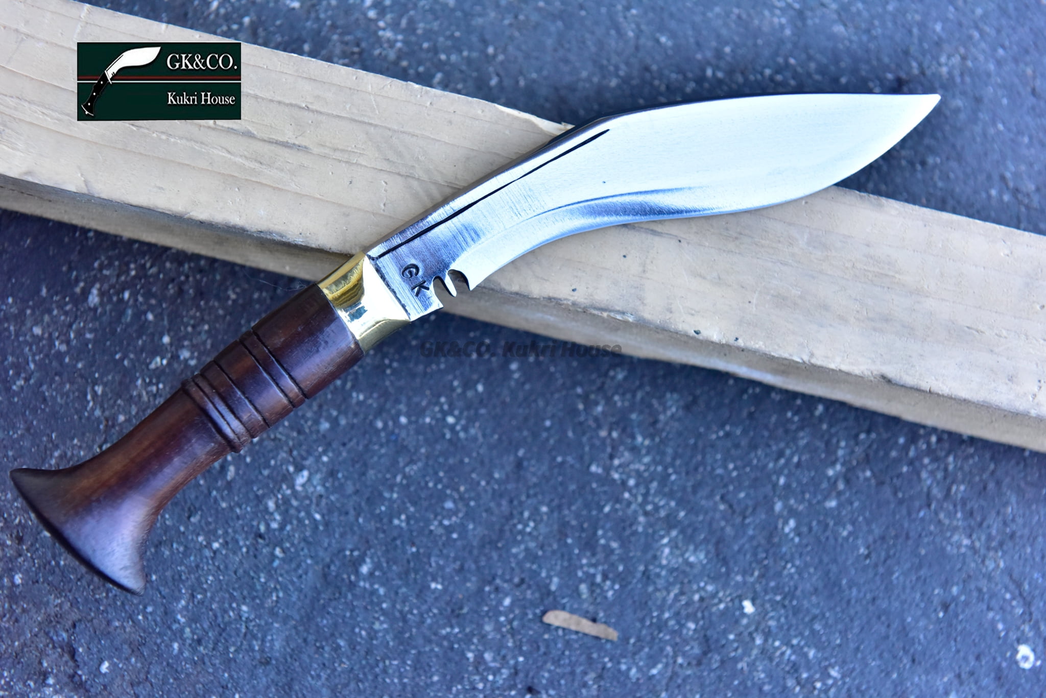 GK&CO. Kukri House Genuine Kukri - 5" Blade Biltong Kukri, Full Tang Authentic Khukuri Handmade in Nepal