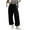 Black, variant on Women's Sweatpants with Pockets and Elastic Waist Solid Color Street Style Loose Casual Comfort Pants