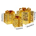 thumbnail image 3 of Fiudx Luces Navideñas para Caja de Regalo, Diseño de Cinta Iluminada, Cuentas Led Luminosas, Decoración para Interiores y Exteriores, Fiestas Navideñas, Funciona con Pilas, Juego de 3, Varios Tamaños, 3 of 6