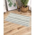 thumbnail image 2 of Boho Triangle Bathroom Runner Rug 2'x3'Washable Woven Area Rug, Stripes Geometric Black Tassel Kitchen Rug,Throw Floor Mat Carpet Decorative for Living Room Bedroom, 2 of 7