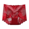 thumbnail image 5 of Yammkia Culottes pour Femmes Sans Coutures Taille Haute Culottes Sans Coutures pour Femmes Invisibles Bikini Extensible Soyeuses Hipster Invisible (Wine,TG), 5 of 5