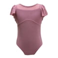 thumbnail image 3 of Girls Flutter Sleeve Dance Leotard with Mesh Detail,Classic Ballet Bodysuit, 3 of 8