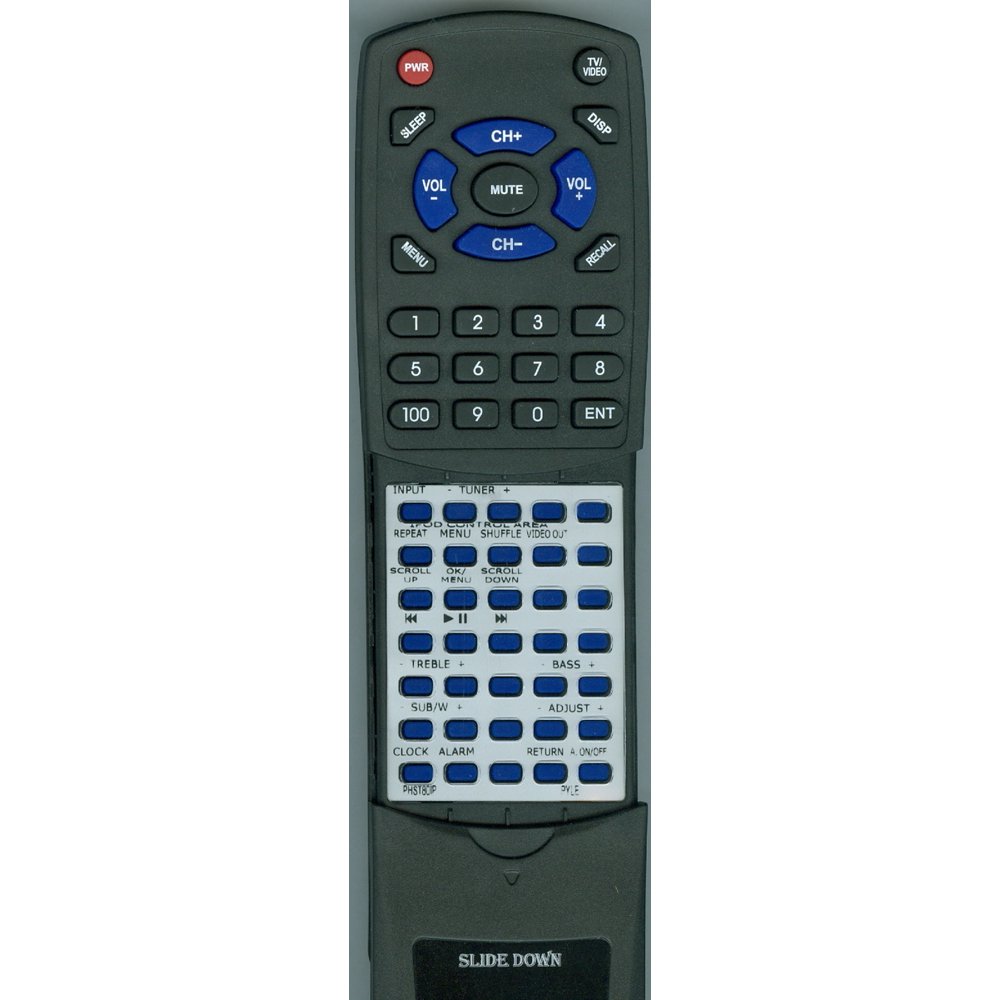 Replacement Remote for PYLE RTPHST80IP, QS0012, PHST80IP