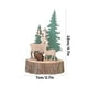 thumbnail image 3 of Adorno navideño de madera para escritorio, adorno de árbol de madera, decoración navideña para el hogar, elegante diseño de pino, árbol de escritorio plegable, base de soporte de metal, para, 3 of 7