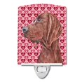 thumbnail image 1 of Caroline'S Treasures Sc9707Cnl Redbone Coonhound Hearts And Love Luz Nocturna De Cerámica Compacta Con Certificación Ul, Ideal Para Dormitorio, Baño, Guardería, Pasillo, Cocina, 6 X 4 X 3, Multicolor, 1 of 1