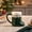 Green, variant on Glossy Ceramic Boot Shaped Mug, Scalloped Trim Holiday Drinking Vessel, Novelty Xmas Beverage Cup for Home Kitchen, Holiday Table Setting, Christmas Gift Giving