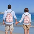 thumbnail image 5 of Wukai Rose Flowers Drawstring Backpack Bag Sport Gym Sackpack Large Size String Backpack Cinch for Women Men-Medium, 5 of 6