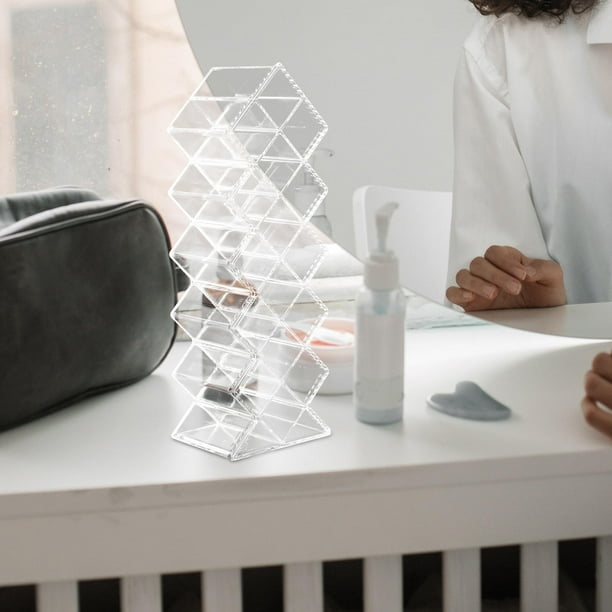 unbranded 2Ud Caja Organizadora Transparente Para Labiales Con Estructura Resistente