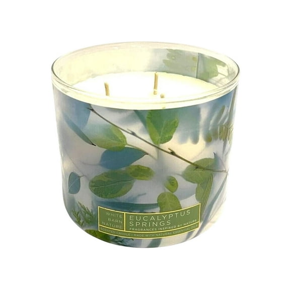Bath and Body Works (White Barn) Eucalyptus Springs 3-wick Large Scented Candle (14.5 oz / 411 g)