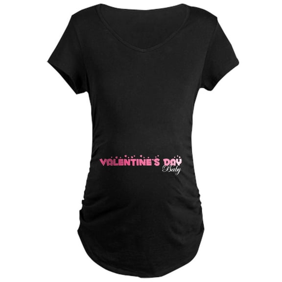 CafePress - Valentine's Day Baby Maternity Dark T Shirt - Maternity Dark T-Shirt