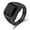 black, variant on Mens Titanium CZ Engagement Wedding Band Comfort Fit Jewelry Gift for Dad With White Gift Box Packaging