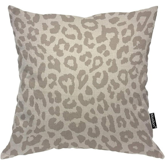 Ryan; Leopard Print Throw Pillow Cover Safari Wildlife Animal Theme Pattern Cheetah Tiger Square Pillow Case Cushion Cover for Home Car Decorative 18x18 Inch
