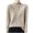 Khaki, variant on Zekutng Womens Sweaters Mock Turtleneck Soft Knit Pullover Long Sleeve Slim Solid Color Basic,Sizes S-2XL