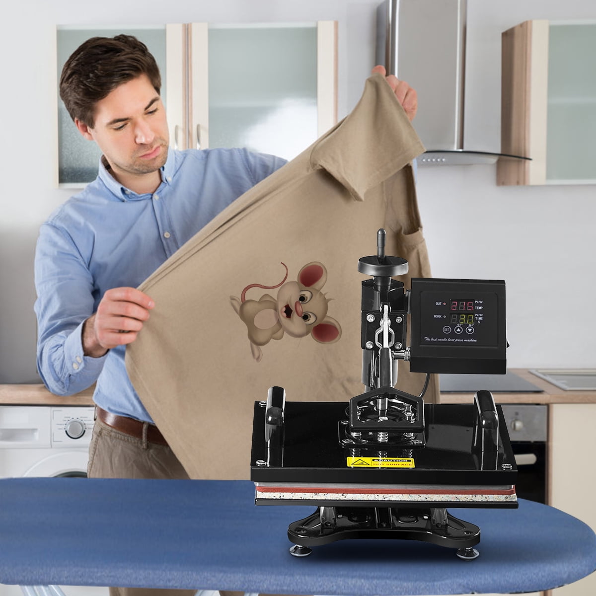 costway 6 in 1 heat press