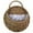 Earthy Yellow, variant on Handcrafted Round Wicker Basket with Handle, Versatile Decorative Storage Solution for Home and Garden Use