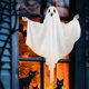 thumbnail image 3 of Adorno colgante de fantasmas de Halloween | Diseño de huesos de mano espeluznantes | Expresiones Aterradoras y Adorables | Tela y plástico | Fácil de colgar | Decoración interior exterior, 3 of 6