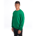 thumbnail image 7 of JERZEES Men Crewneck Sweatshirt, Comfortable NuBlend Long Sleeve Fleece Pullover, Kelly, 2-Pack, S, 7 of 7