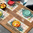 thumbnail image 7 of Happy Easter Placemats Set of 4 Pink Yellow Blue Buffalo Plaid Truck Eggs Daisy Easter Table Mats Spring Seasonal Linen Place Mat Washable Place Mats for Party Kitchen Dining Outdoor Indoor Decor, 7 of 7