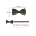 thumbnail image 3 of CORBATA DE LAZO AJUSTABLE DE VELVET INSPIRAR CHIC PARA EL DÍA DEL PADRE, TAMAÑO ÚNICO, COLOR MARRÓN, PARA PROM, BODA Y TRAJE., 3 of 4