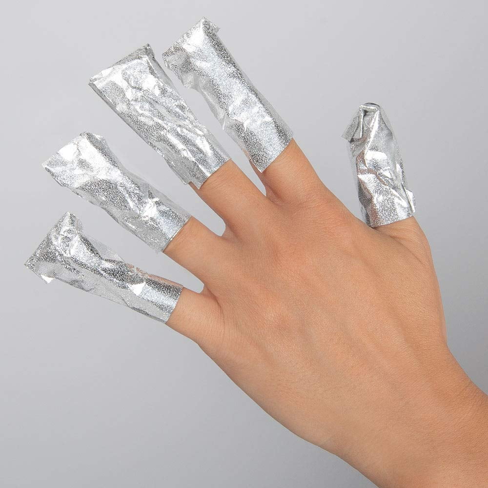 ForPro Expert Embossed Gel Polish Removal Wraps, Pre-Cut with Cotton Pad, Remove Gel Polish, Acrylics, & Nail Art, 4â L x 2.9â W, 500-Count