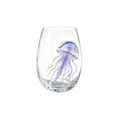 thumbnail image 2 of Artisanal Jellyfish Glassware, 7 Assorted Sea Creature Glass Cups, Borosilicate Drinking Tumbler Set for Ocean Theme Party, 2 of 8