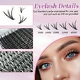 thumbnail image 4 of Eyelash Extension Kit 240pcs,Lash Clusters D Curl,DIY Lash Extension Kit 9-16mm Mix 40D Individual Lashes,Applicator DIY Lash Kit for Lash Extension Beginners(40D + double-ended glue), 4 of 6