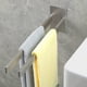 thumbnail image 3 of Toallero doble elegante, diseño moderno y elegante que ahorra espacio para el área del lavabo del baño, construcción de acero inoxidable para resistencia al óxido y la corrosión (37,5 cm), 3 of 6