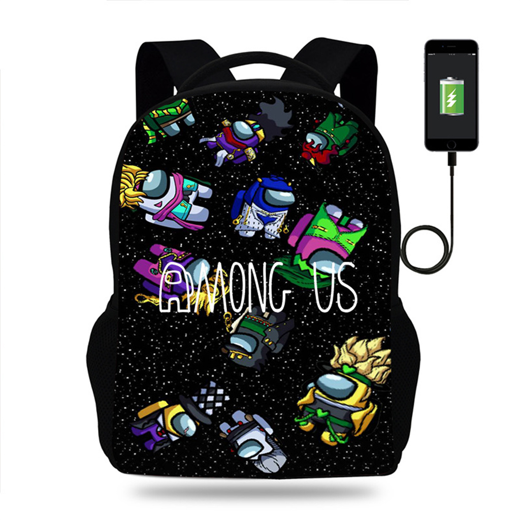 Cool Colorful Among Us Backpacks for Boys Among Us School Backpack Book
