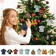 thumbnail image 1 of Colgante acrílico para adornos de árbol de Navidad – Diseño de ropa para el trabajo • Material ligero y duradero • Accesorio de decoración navideña • Aro fácil de colgar • Decoración festiva única •, 1 of 4