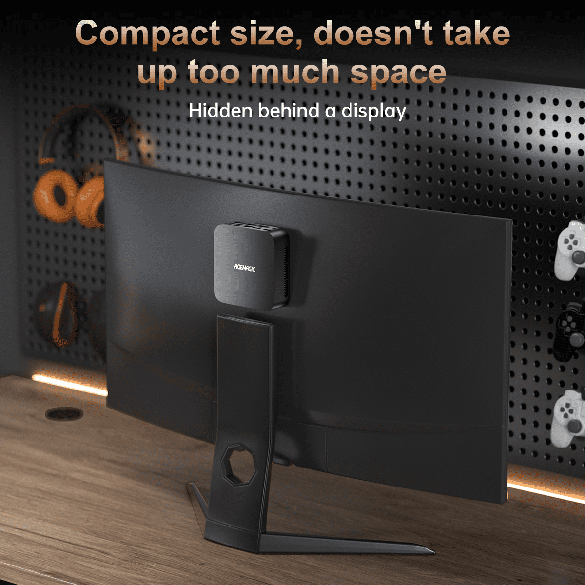 NIPOGI Mini PC K1 AMD Ryzen Embedded R2544 16GB DDR4 512GB SSD 4K Triple Display Windows 11 Pro Black