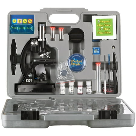 AmScope M30-ABS-KT2 300X-600X-1200X Metal Arm Kids Student Beginner Biological Microscope Kit