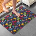 thumbnail image 4 of DarkBlue Dinosaurs InSpace Pattern Bathroom Rugs Mat,Non Slip Microfiber Bathroom Rug,Rubber Backing,Soft Bathroom Mats for Bathroom Floor,Tub and Shower,20x32in(50x80cm), 4 of 5