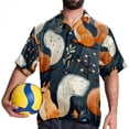 thumbnail image 4 of Squirrel Men's Short Sleeve Beach Shirts, Hawaiian Printed Button Down Summer Casual Unisex Men's Shirts, 4 of 6