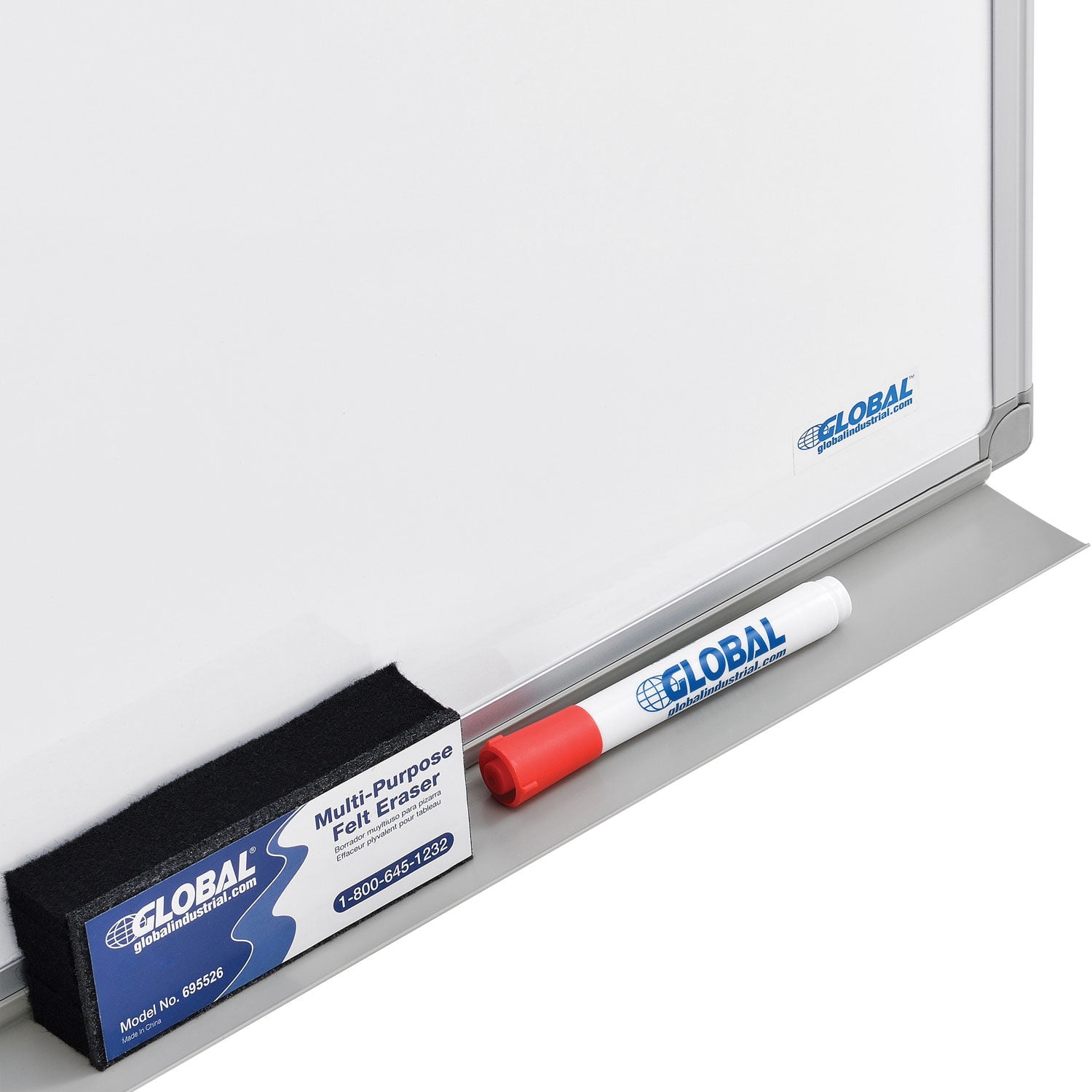 72"W x 48"H Double Sided Melamine Dry Erase Whiteboard, 2/Pk