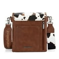thumbnail image 3 of Montana West Crossbody Bags for Women with Dual Compartments Western Crossbody Purse with Leopard Print Guitar Strap, Cow, 3 of 7