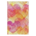 thumbnail image 5 of Hearts Painting Black Out Curtains 84 Inch Length Curtains for Sliding Glass Doors Bedroom Living Room 2 Pack, 5 of 6