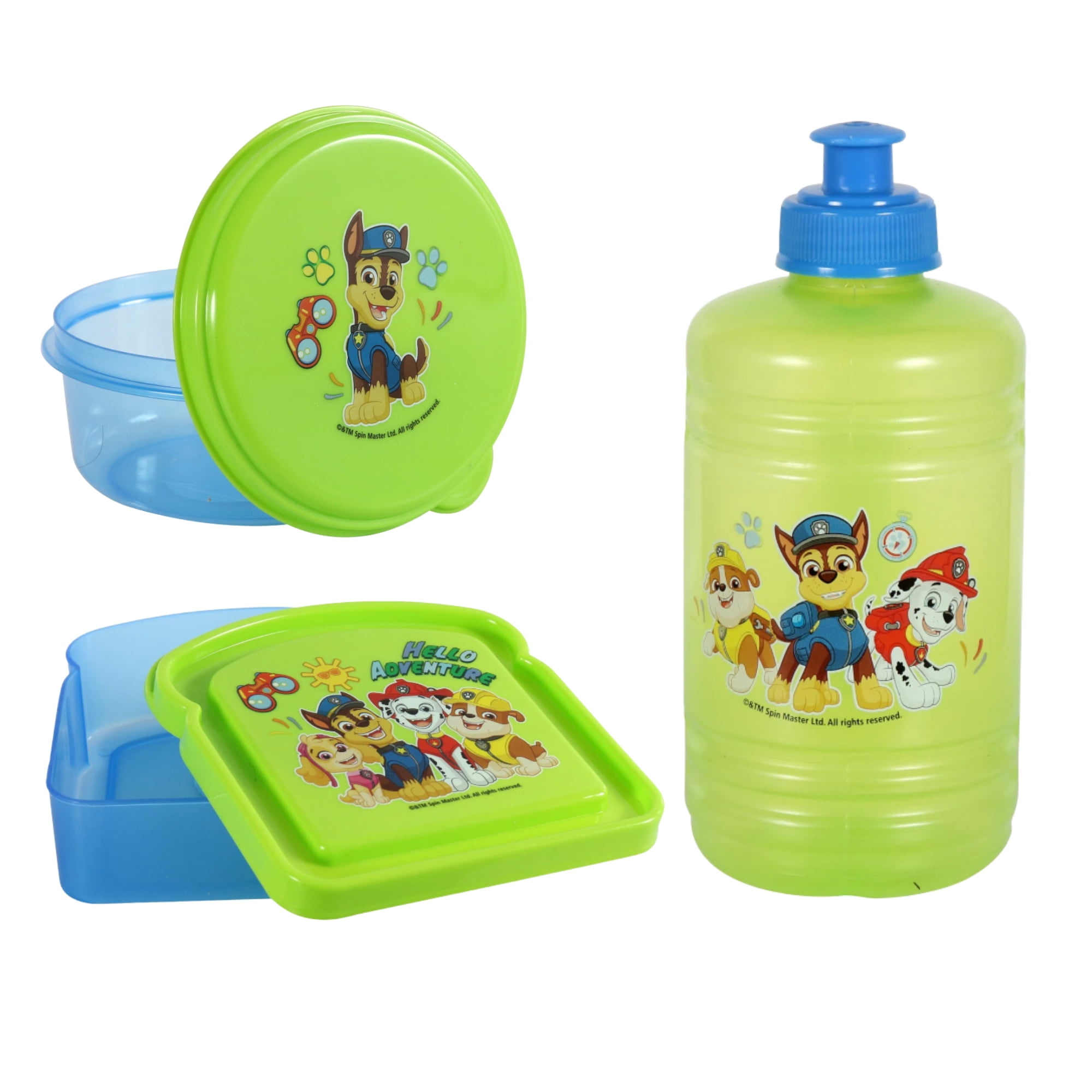 Paw Pup Patrol Lunch Box Kit for Kids Snack Storage Sandwich Container