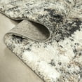 thumbnail image 6 of Ottomanson Soft Shag Area Rug 5x7 Abstract Modern Rug for Bedroom, 5'3" x 7', Beige/Ivory, 6 of 13