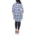 thumbnail image 2 of White Mark Women's Plus Size Plaid Tunic Top, 2 of 3