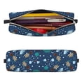 thumbnail image 2 of Honeii Alpaca Astronaut in Space Pattern Pencil Case, Pencil Pouch, Pencil Case Small, Pencil Pouch Aesthetic, PVC Pencil Pouch, Pencil Bag, Makeup Pouch, 2 of 7