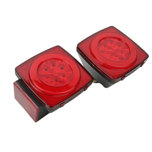 Trailer Lights Kit, Red High Brightness Energy Saving 12V Trailer Brake Taillight For Trailer For Utility Trailers
