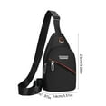 thumbnail image 3 of Waterproof Sling Bag,Mens Crossbody Bag,Outdoor Shoulder Bag,Sports Messenger Bag,Lightweight Chest Pack,Travel Daypack,Durable Nylon Bag,With Earphone Hole Holiday Gifts, 3 of 6