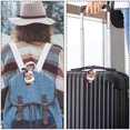 thumbnail image 5 of Square 2Pack PU Leather Santa Claus Cruise Luggage Tag with Privacy Cover and Name ID Tag for Travel Handbags Backpacks Luggage Tags, 5 of 6