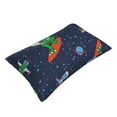thumbnail image 3 of EasygdpDinosaur Astronaut Space Surfing Polyester Fiber Double-Sided Pillowcase,Super Soft,Comfortable And Luxurious Pillowcase,Not Easy To Break Or Deform- 20"X30", 3 of 9