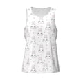 thumbnail image 5 of Sigee Heart Rabbit for Men's Workout Tank Top, Athletic Gym Sleeveless Shirt - Quick Dry, Lightweight, Breathable Small, 5 of 9