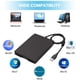 thumbnail image 2 of Unidad de disquete USB, unidad de disquete externa USB de 1,44 MB, unidad FDD Slim Plug and Play para PC con Windows 2000/XP (negro) Zhivalor CZDZ-HQ80, 2 of 5