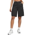 thumbnail image 1 of Fsgntruao Womens Casual Cargo Shorts Multi Pockets Button Fly Work Shorts Breathable Summer Outdoor Shorts, 1 of 7
